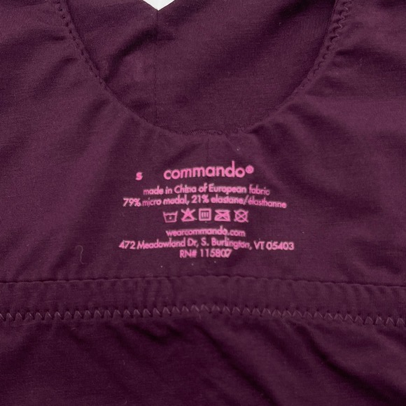 COMMANDO Bralettes Womens Small Purple Set of 2 Butter Comfy Long line Bralette - Picture 5 of 12